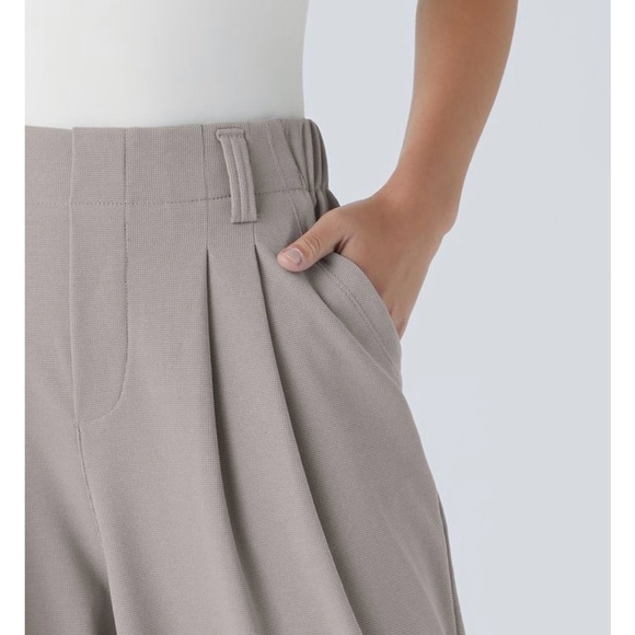 Halara Flex™ High Waisted Pocket Wide Leg Waffle Work Pants - Picture 2 of 10